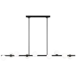 Visual Comfort Studio  Altair Large Linear Chandelier T4  49.25" Aged Iron