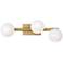 Visual Comfort Studio Altair Small Sconce T4 16" Burnished Brass