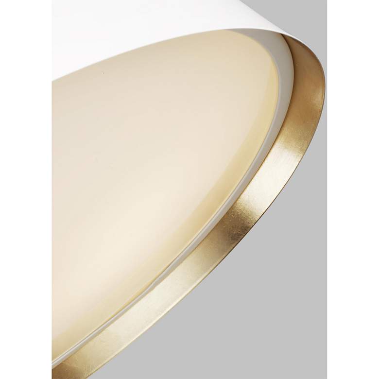 Image 3 Visual Comfort Studio Asher Matte White Ceiling Light 4 Candelabra Torpedo more views