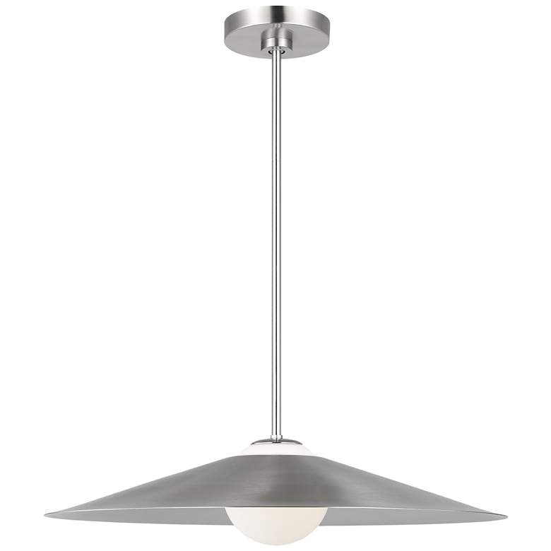 Image 1 Visual Comfort Studio  Astra Medium Pendant  A19  24"  Brushed Nickel