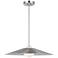 Visual Comfort Studio  Astra Medium Pendant  A19  24"  Brushed Nickel