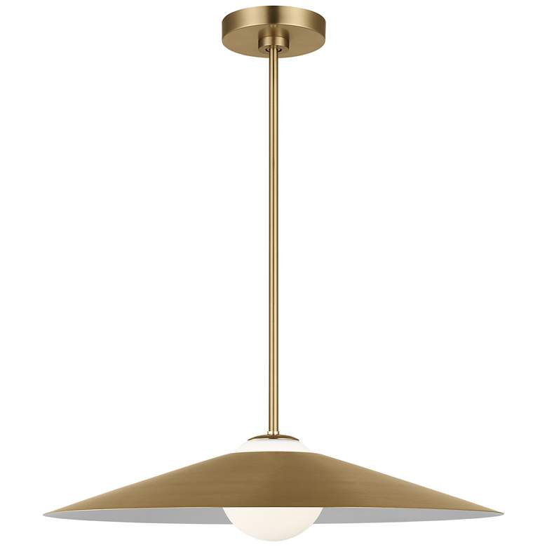 Image 1 Visual Comfort Studio  Astra Medium Pendant  A19  24"  Satin Brass