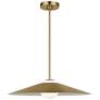 Visual Comfort Studio  Astra Medium Pendant  A19  24"  Satin Brass