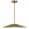 Visual Comfort Studio  Astra Medium Pendant  A19  24"  Satin Brass
