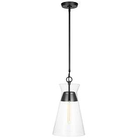 Image1 of Visual Comfort Studio Atlantic Aged Iron Pendant 1 E26 Medium T10 60w