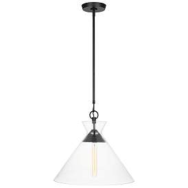 Image1 of Visual Comfort Studio Atlantic Aged Iron Pendant 1 E26 Medium T10 60w