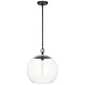 Image1 of Visual Comfort Studio Atlantic Aged Iron Pendant 1 E26 Medium T10 60w