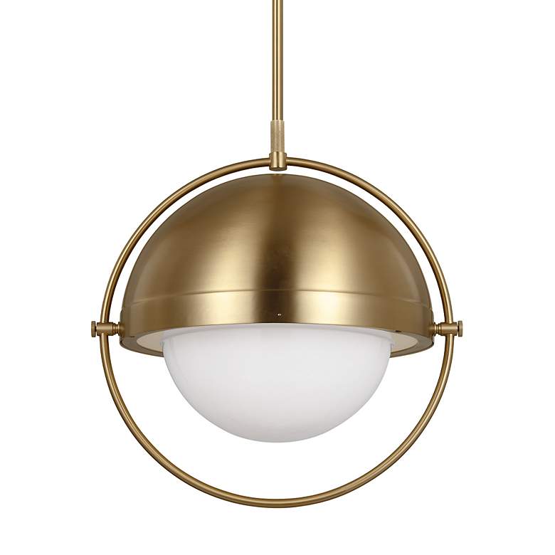 Image 2 Visual Comfort Studio Bacall XL Burnished Brass Pendant 1 E26 Med A19 60w more views