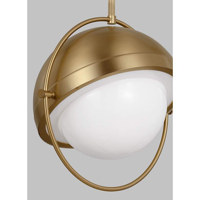 Image 4 Visual Comfort Studio Bacall XL Burnished Brass Pendant 1 E26 Med A19 60w more views
