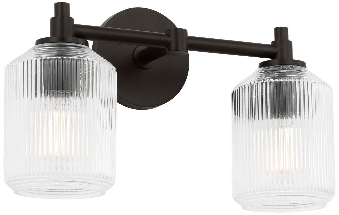 Image 2 Visual Comfort Studio Barstow 15 Bath Aged Iron A19 more views