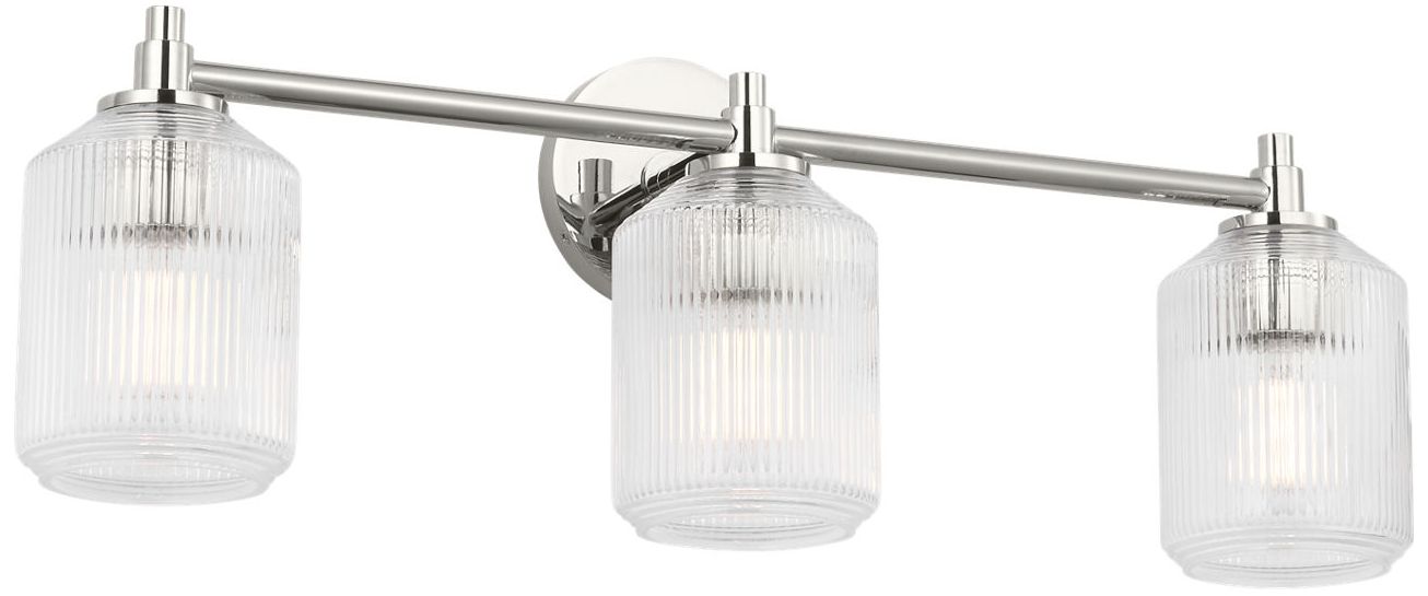 Image 2 Visual Comfort Studio Barstow 26 Bath Polished Nickel A19 more views