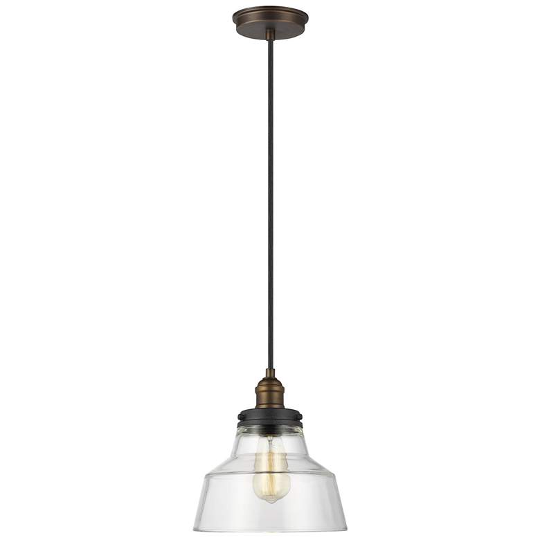 Image 1 Visual Comfort Studio Baskin Painted Aged Brass / Dark Weathered Zinc