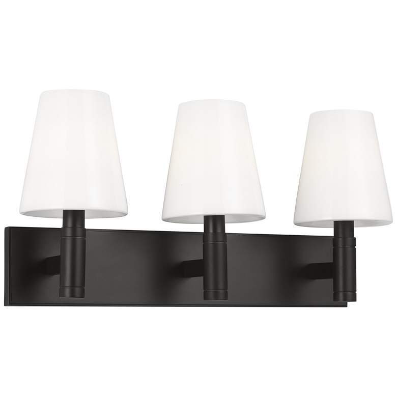 Image 1 Visual Comfort Studio Beckham Classic 3 Lt Vanity B10 21.12" Aged Iron