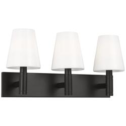 Visual Comfort Studio  Beckham Classic 3 Lt  Vanity B10  21.12"  Aged Iron