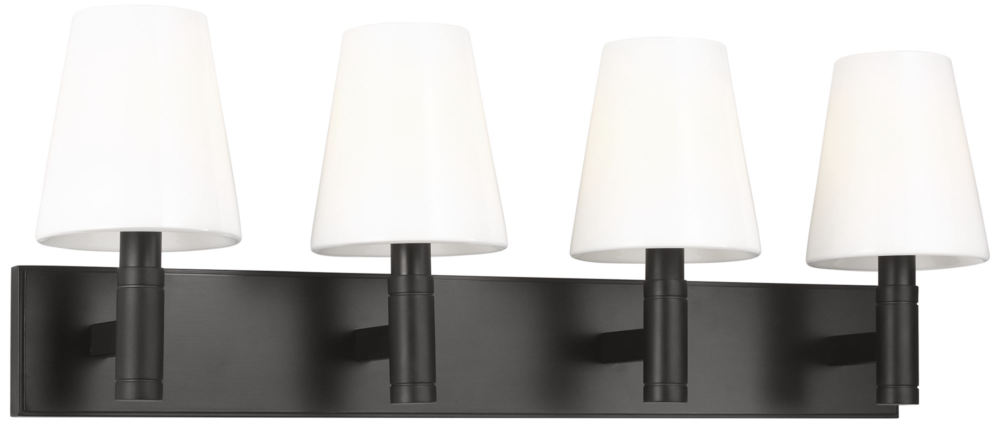 Visual Comfort Studio Beckham Classic 4 Lt Vanity  B10  28.87"  Aged Iron