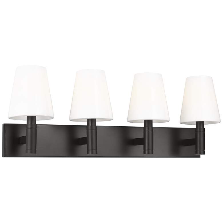 Image 1 Visual Comfort Studio Beckham Classic 4 Lt Vanity B10 28.87" Aged Iron