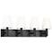 Visual Comfort Studio Beckham Classic 4 Lt Vanity B10 28.87" Aged Iron