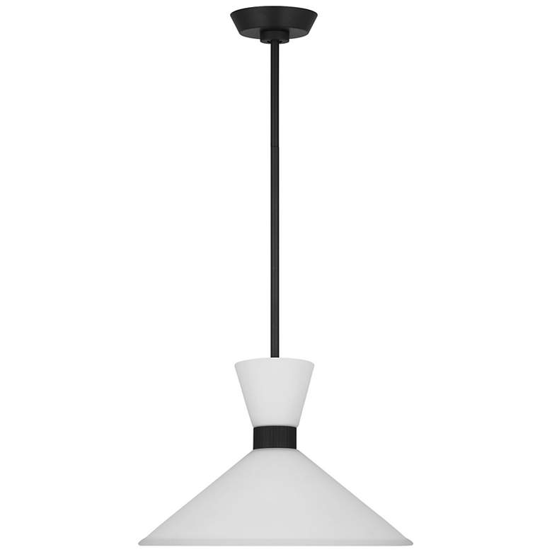 Image 2 Visual Comfort Studio Belcarra Medi Midnight Black Pendant 1 Medium A19 75w more views