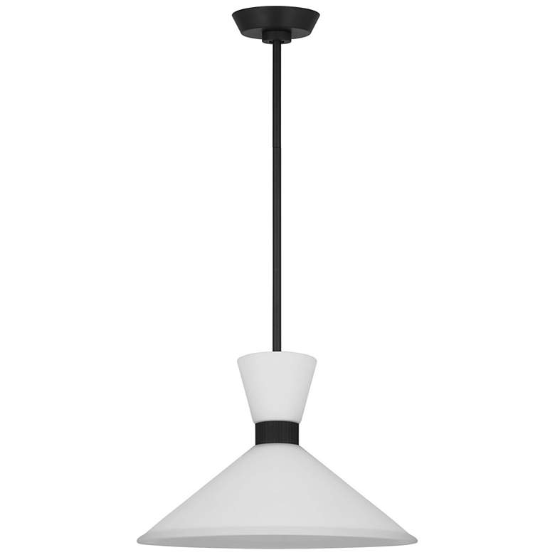 Image 3 Visual Comfort Studio Belcarra Medi Midnight Black Pendant 1 Medium A19 75w more views