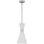4_Visual Comfort Studio Belcarra Small Brushed Steel Pendant 1 Medium A19 75w more views