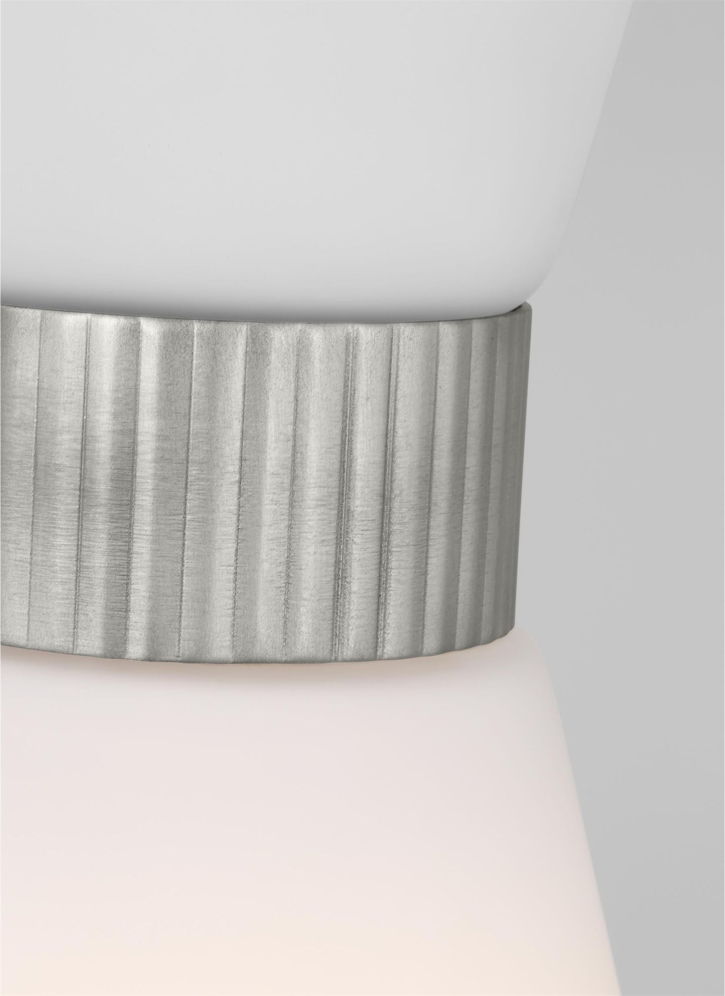 Image 6 Visual Comfort Studio Belcarra Small Brushed Steel Pendant 1 Medium A19 75w more views