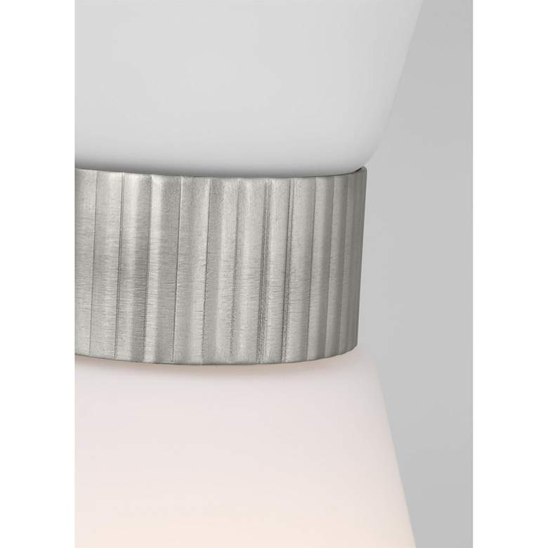 Image 6 Visual Comfort Studio Belcarra Small Brushed Steel Pendant 1 Medium A19 75w more views
