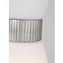 6_Visual Comfort Studio Belcarra Small Brushed Steel Pendant 1 Medium A19 75w more views