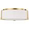 Visual Comfort Studio Bergen Medium Flush A19 14.37" Burnished Brass