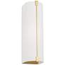 Visual Comfort Studio  Bergen Medium Sconce  A19  5"  Burnished Brass