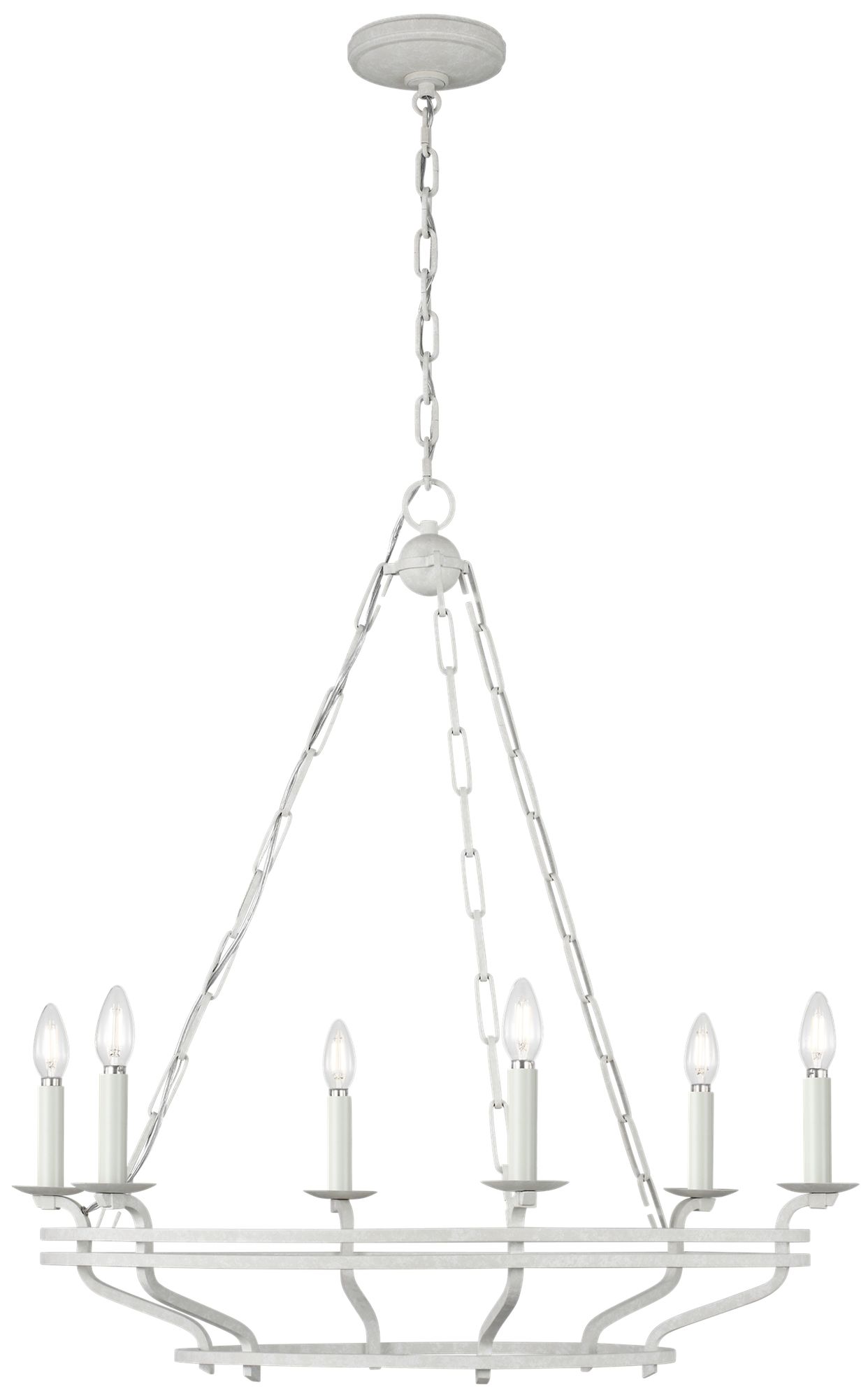 Image 4 Visual Comfort Studio  Brighton 32" Chandelier  B11    Aged Pewter more views
