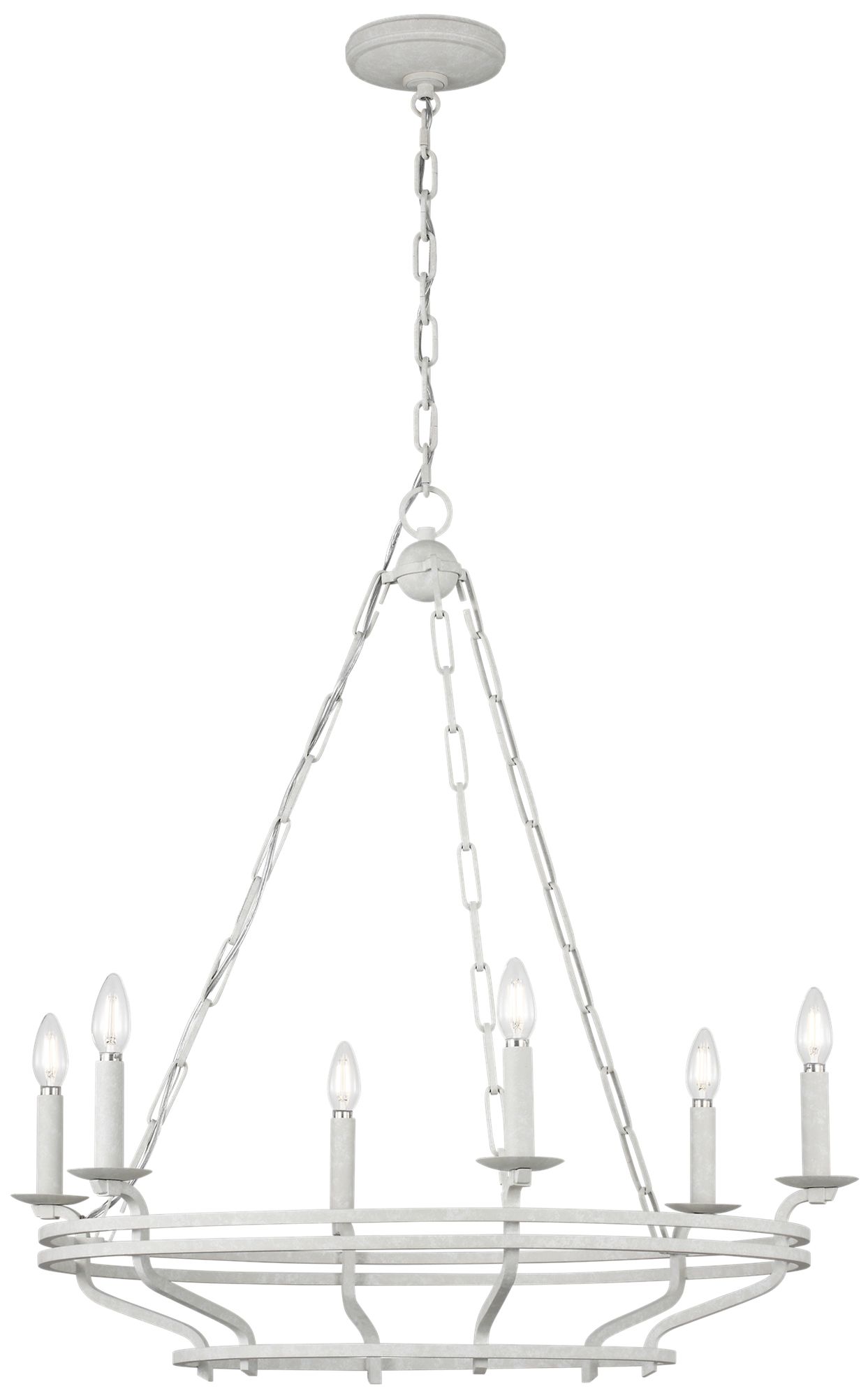 Visual Comfort Studio  Brighton 32" Chandelier  B11    Aged Pewter
