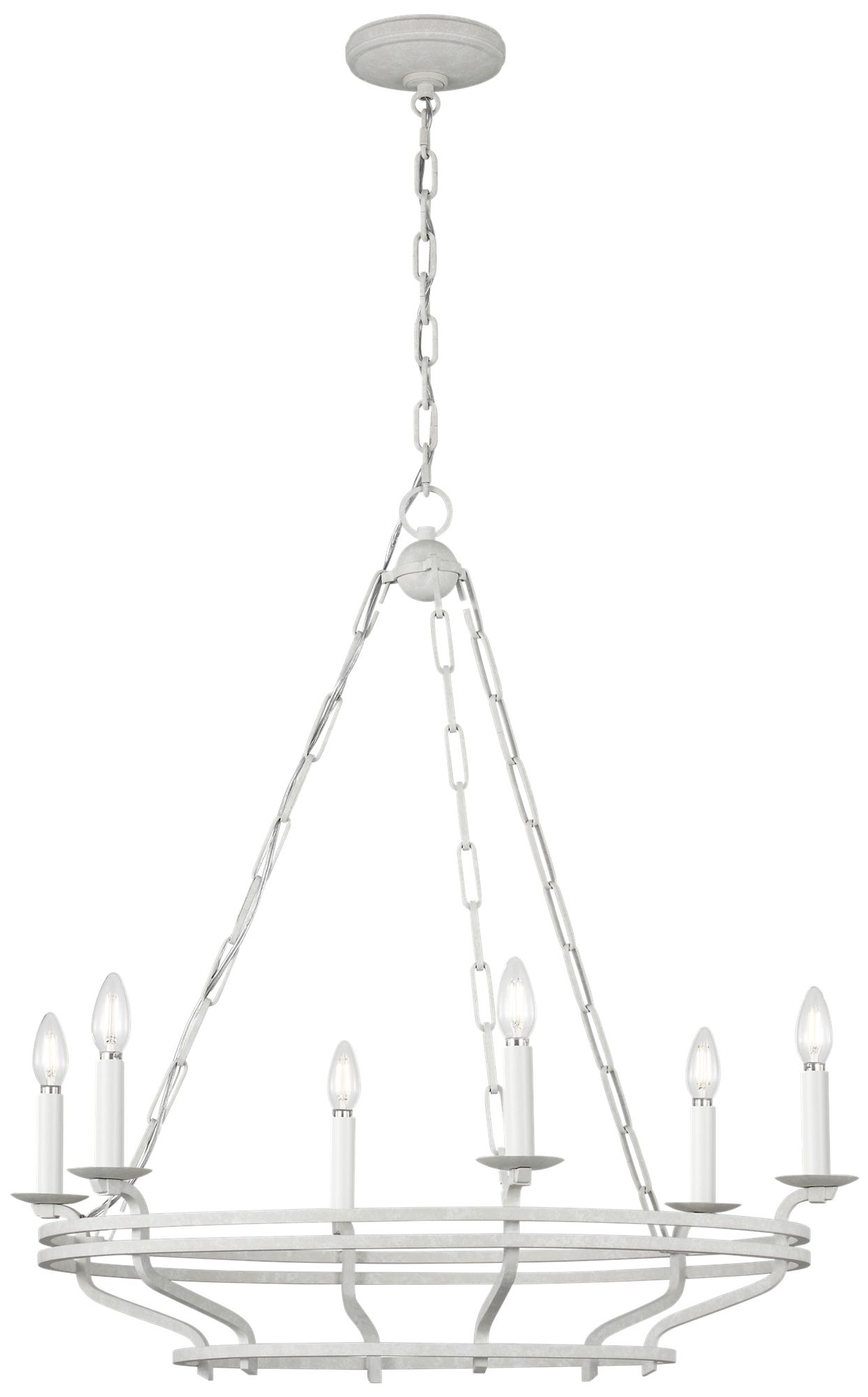 Visual Comfort Studio  Brighton 32" Chandelier  B11    Aged Pewter
