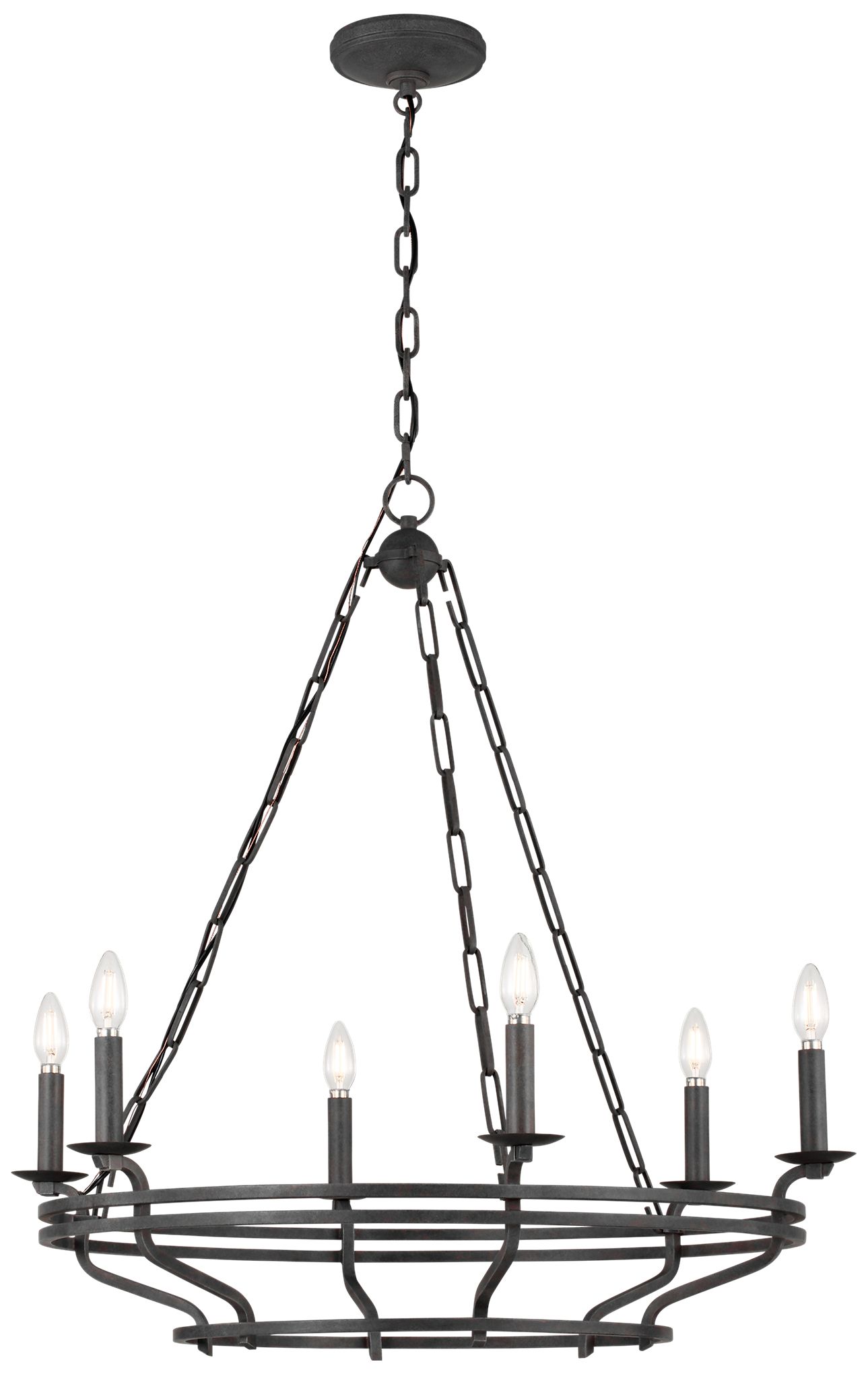 Visual Comfort Studio  Brighton 32" Chandelier  B11    Italian Rust