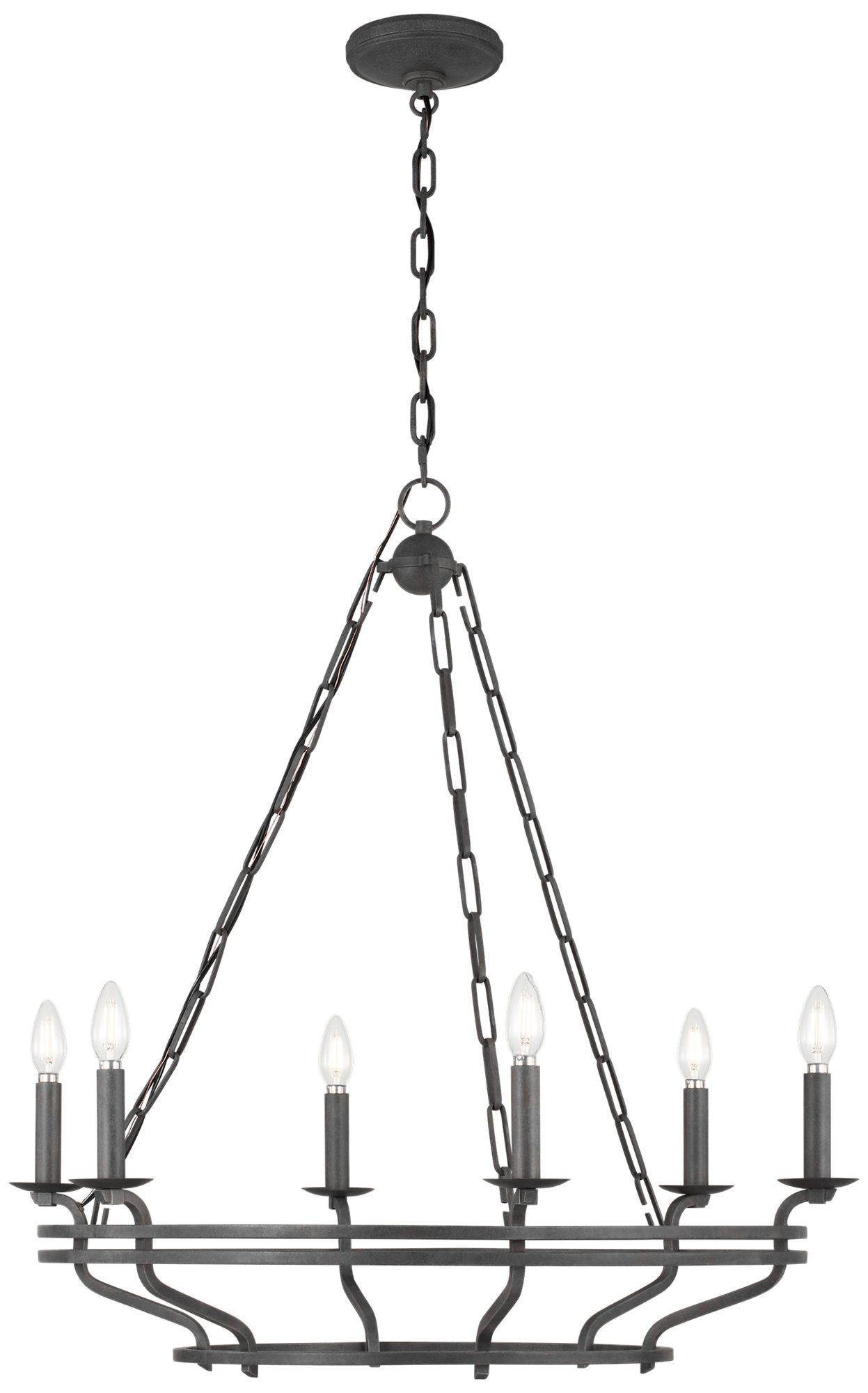Image 4 Visual Comfort Studio  Brighton 32" Chandelier  B11    Italian Rust more views
