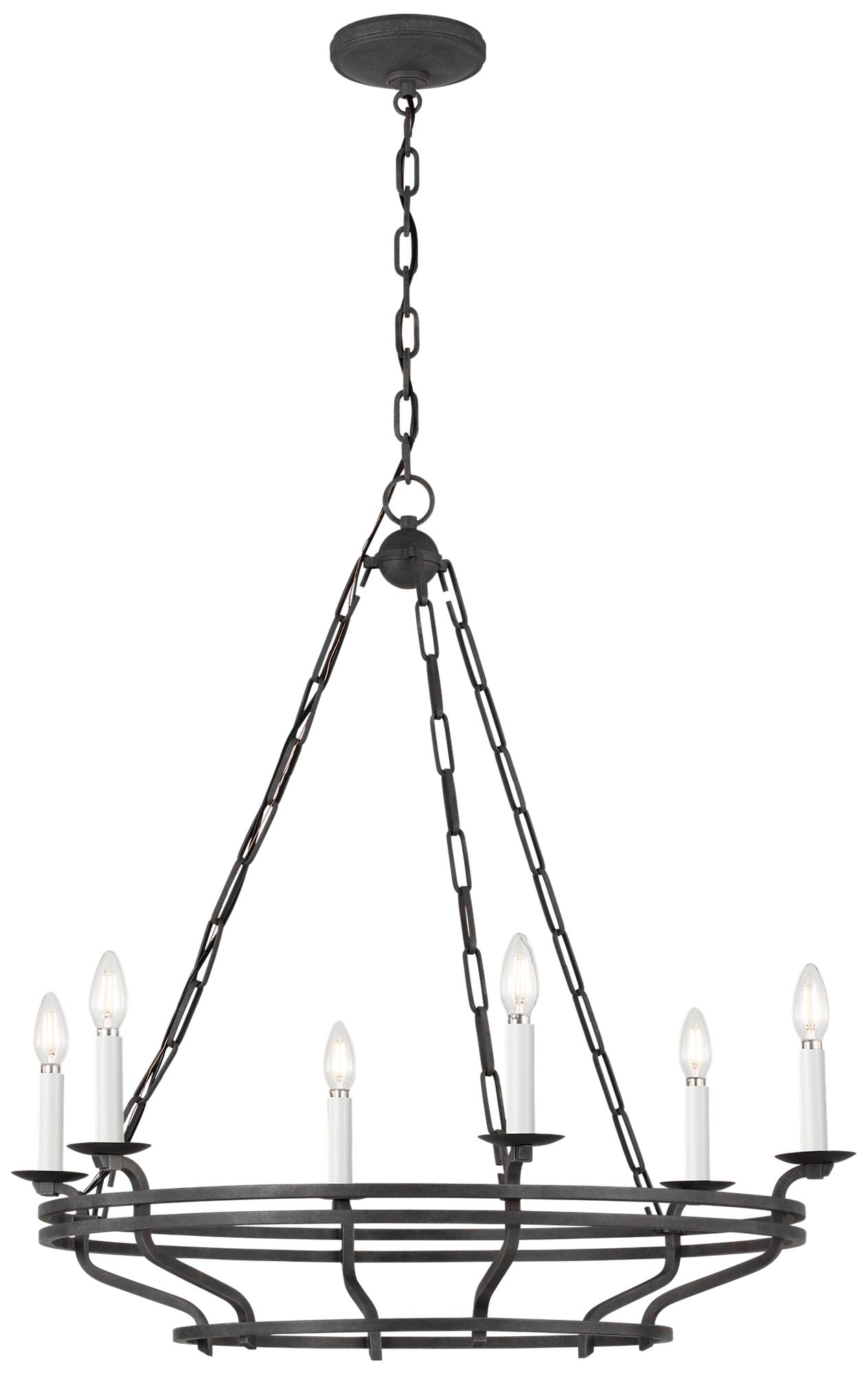 Visual Comfort Studio  Brighton 32" Chandelier  B11    Italian Rust