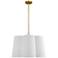 Visual Comfort Studio Bronte Burnished Brass Pendant 4 Medium A19 60w