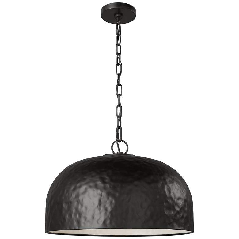 Image 1 Visual Comfort Studio Buckner Small Pendant A19 18" Aged Iron