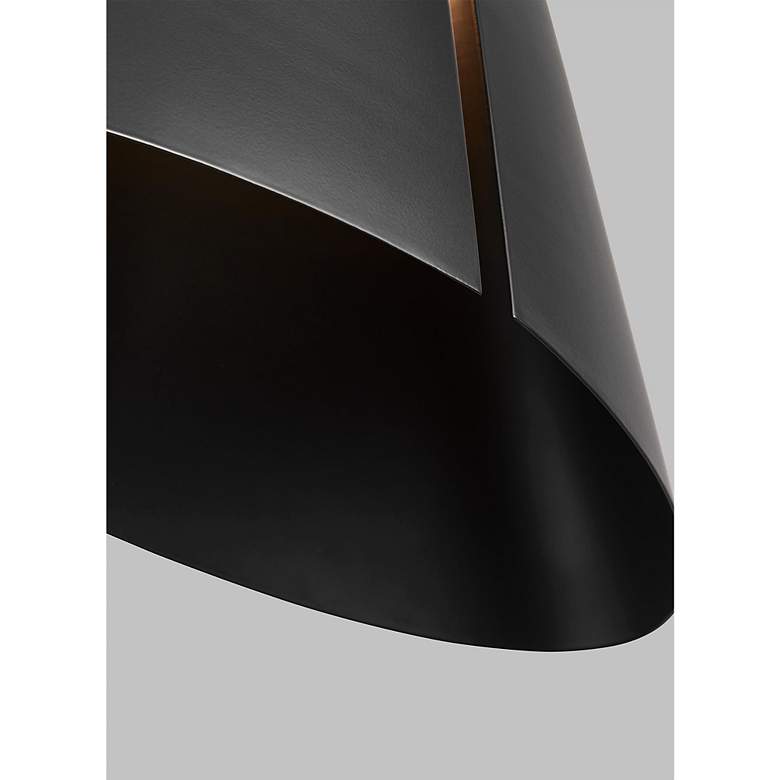 Image 2 Visual Comfort Studio Cambre Midnight Black and Burnished Brass Pendant more views