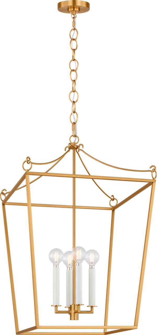 Image 3 Visual Comfort Studio Carlyle 14 Lantern Burnished Brass B11 more views
