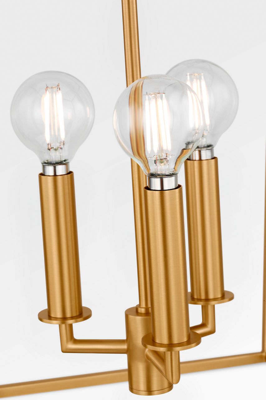 Image 7 Visual Comfort Studio Carlyle 18 Lantern Burnished Brass B11 more views