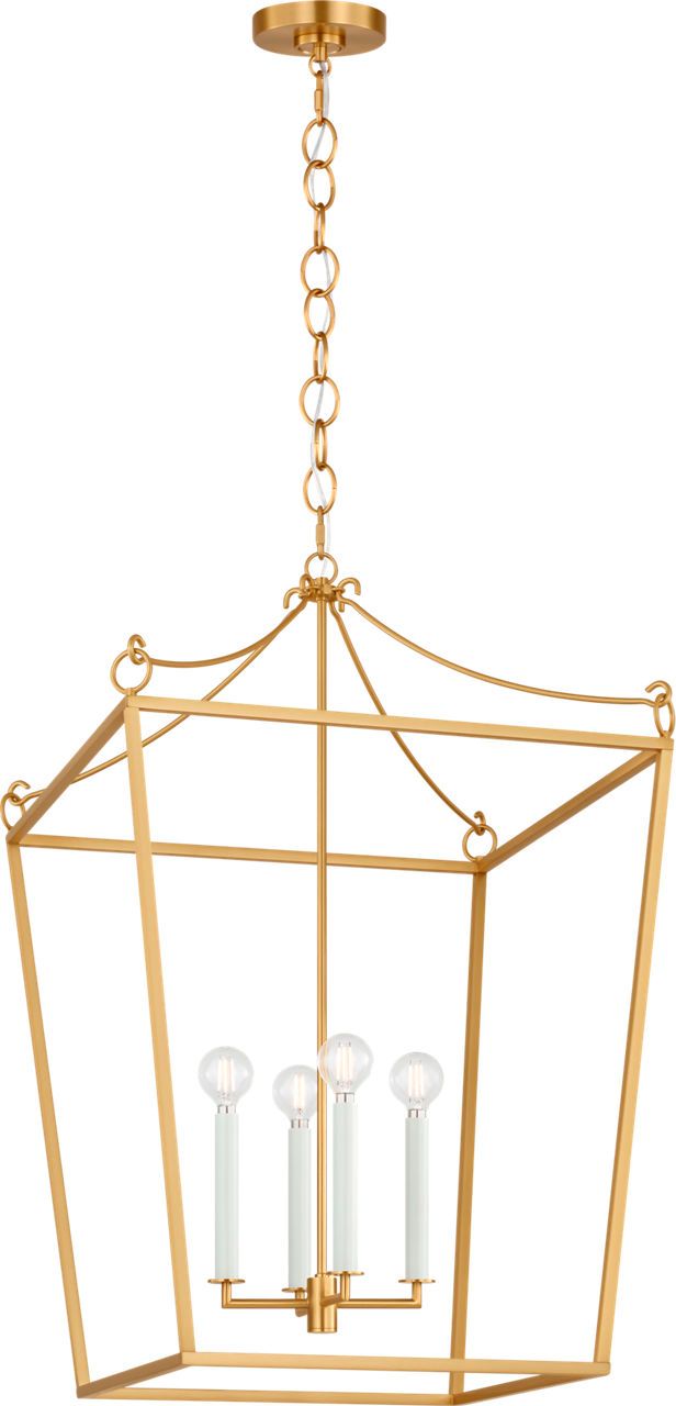 Image 3 Visual Comfort Studio Carlyle 21 Lantern Burnished Brass B11 more views