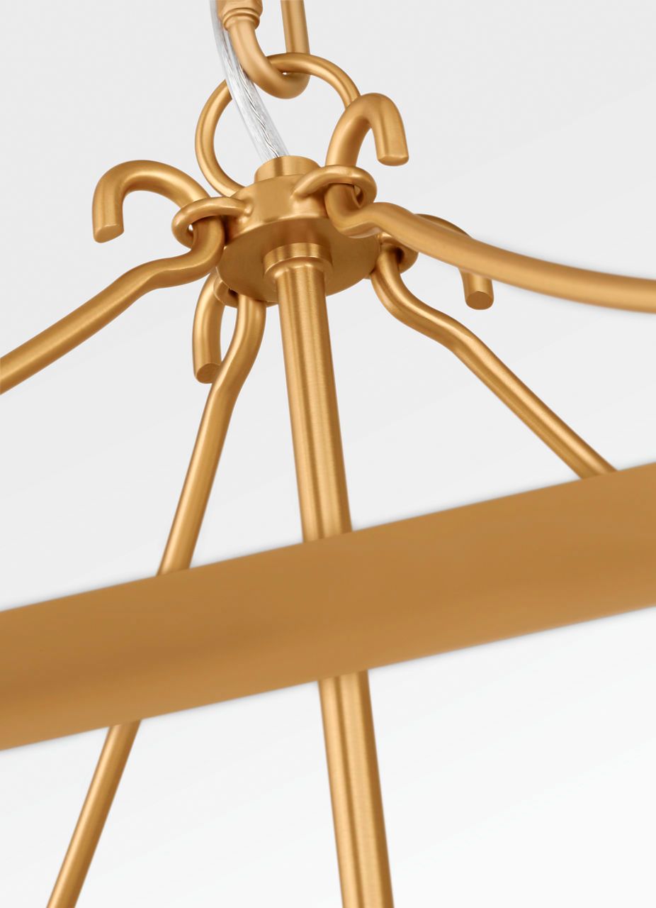 Image 7 Visual Comfort Studio Carlyle 21 Lantern Burnished Brass B11 more views