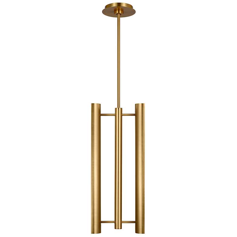 Image 1 Visual Comfort Studio Carson Burnished Brass Pendant Integrated Array 20W