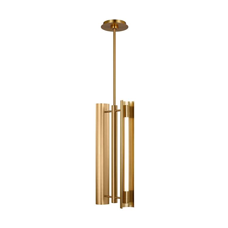 Image 2 Visual Comfort Studio Carson Burnished Brass Pendant Integrated Array 20W more views