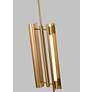 5_Visual Comfort Studio Carson Burnished Brass Pendant Integrated Array 20W more views