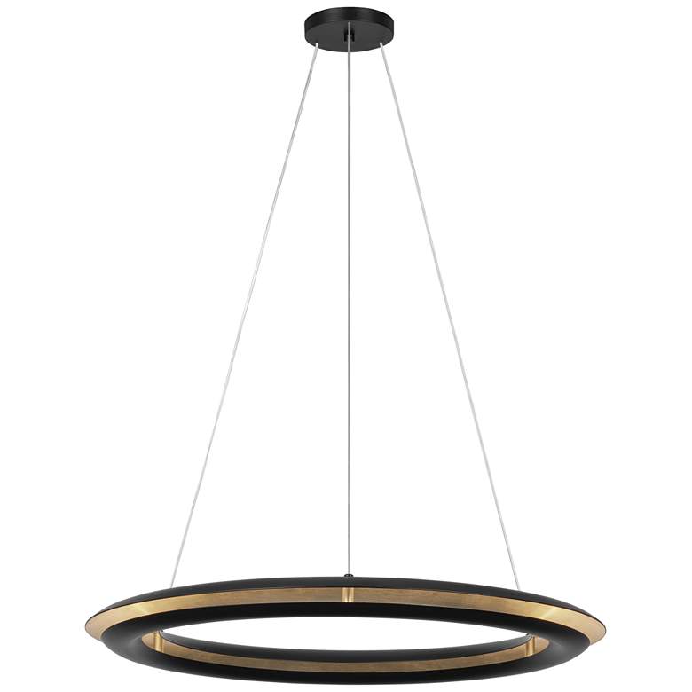 Image 1 Visual Comfort Studio Cielo Medium Chandelier Array 30" Black