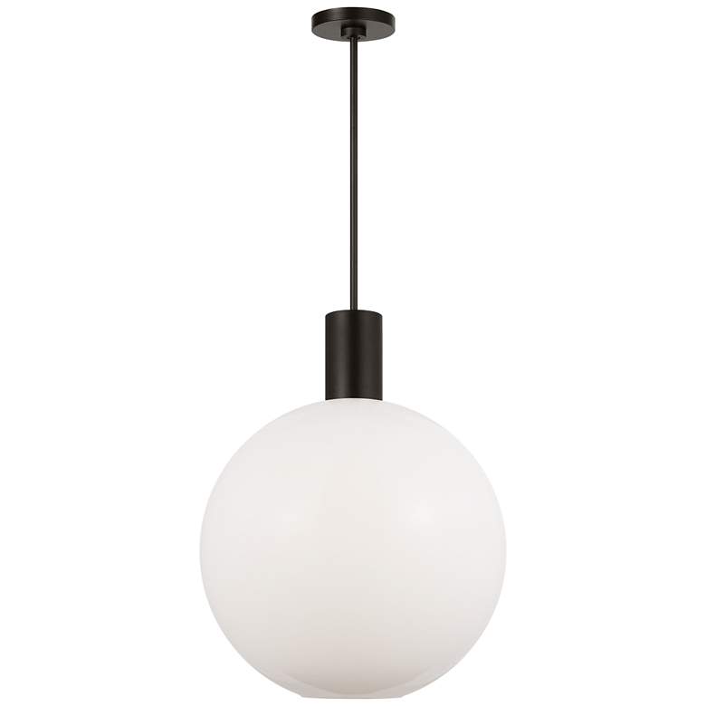 Image 1 Visual Comfort Studio Colewood Large Pendant A19 20" Black