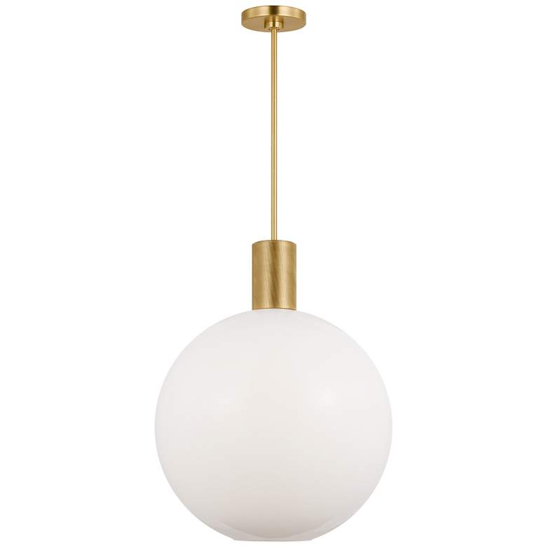 Image 1 Visual Comfort Studio Colewood Large Pendant A19 20" Satin Brass