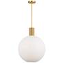 Visual Comfort Studio  Colewood Large Pendant  A19  20"  Satin Brass