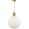 Visual Comfort Studio Colewood Large Pendant A19 20" Satin Brass